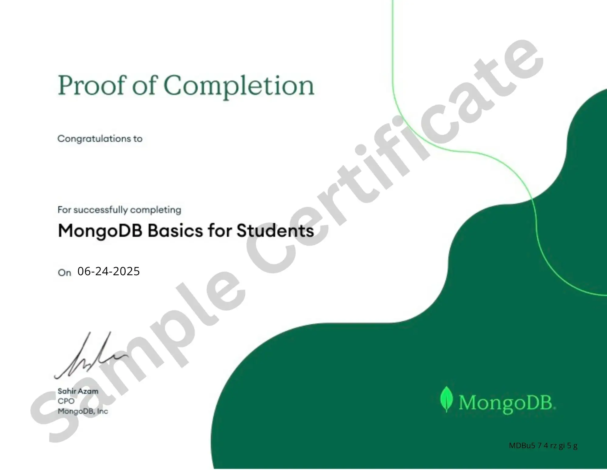 Oracle Certificate