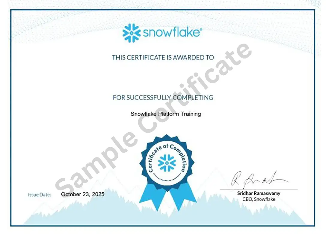 Oracle Certificate